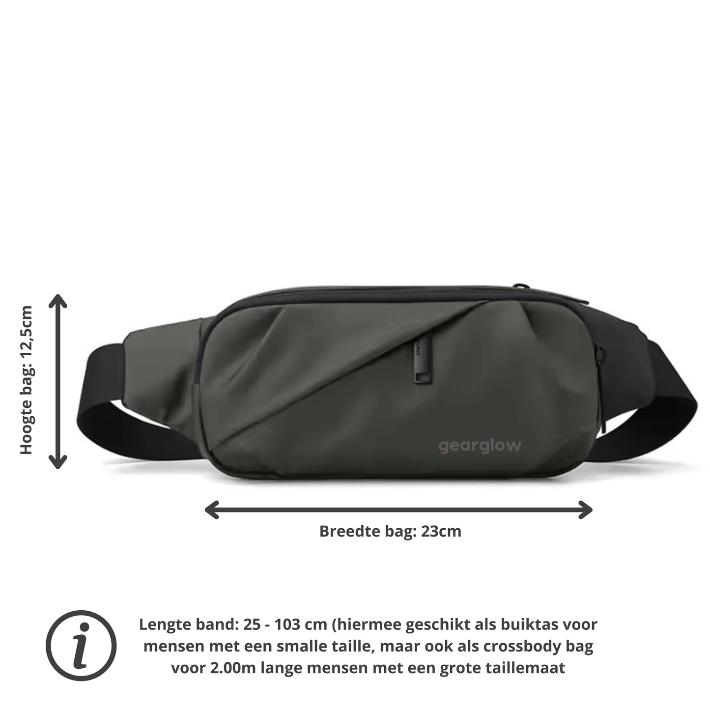 Heuptas - Unisex - Groen