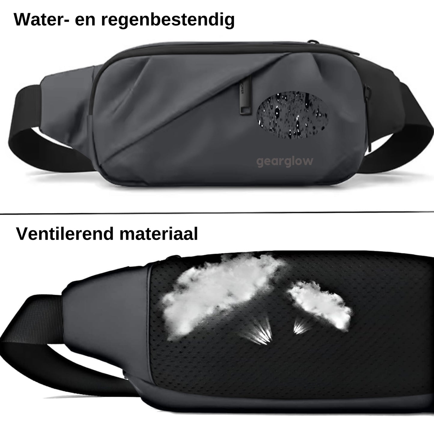 GearGlow Heuptas - Unisex - Grijs