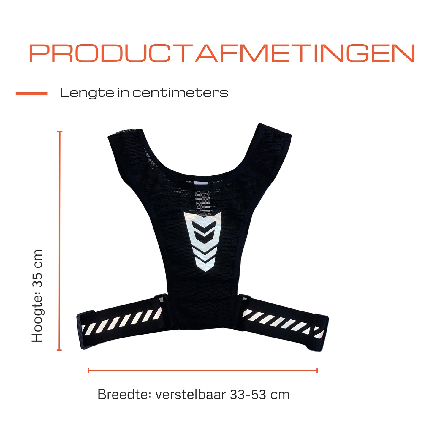 GearGlow® Waterdicht Reflecterend Hardloopvest - Zwart