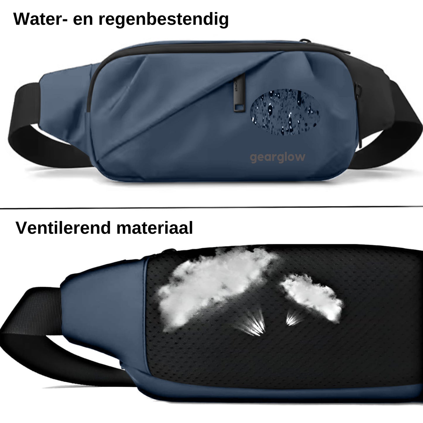 GearGlow® Waterdichte Unisex Heuptas - Blauw