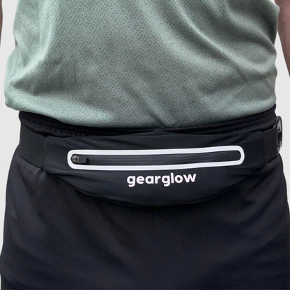 GearGlow® Reflecterende Hardloop Heupband - Zwart