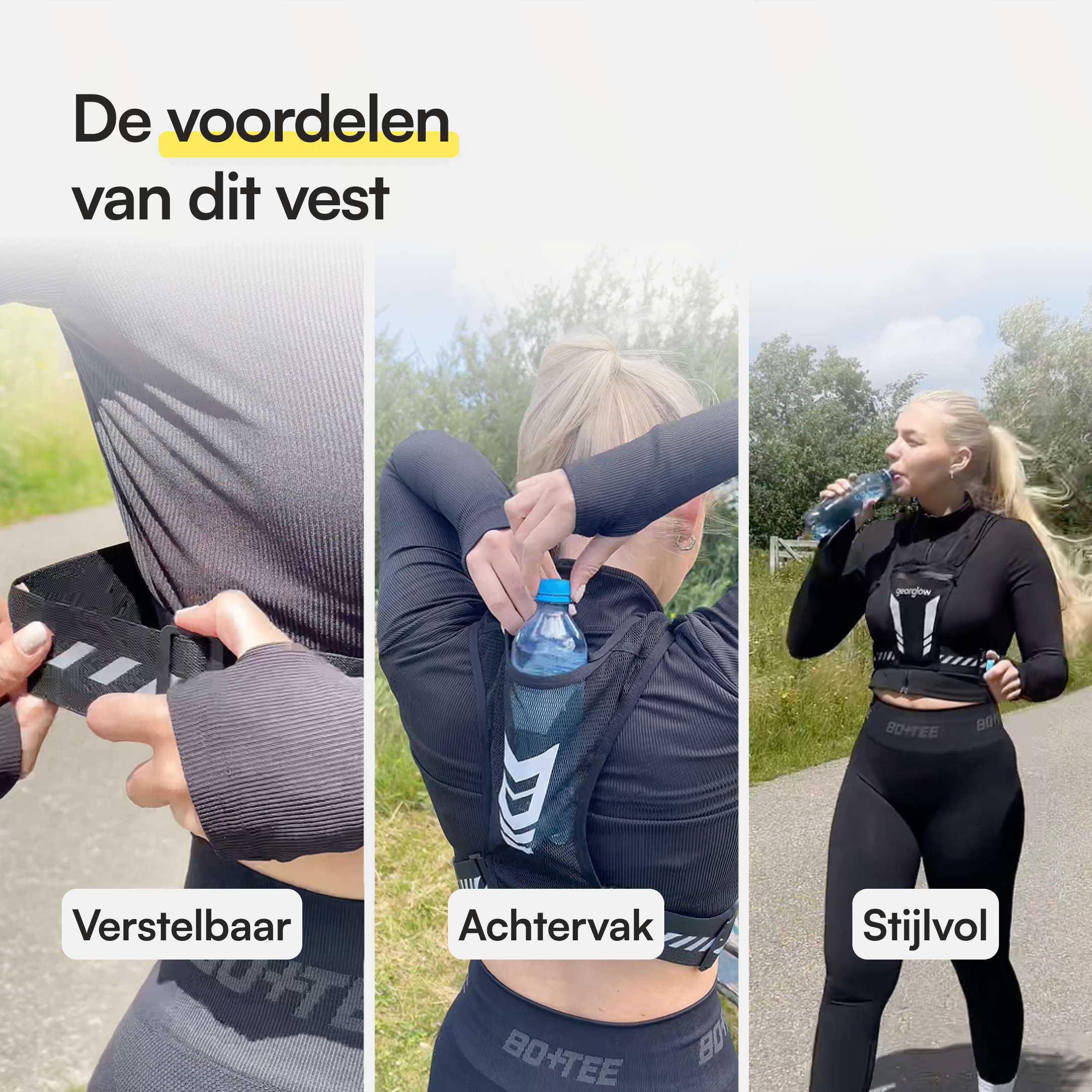 Reflecterend Hardloopvest met Waterdichte Telefoonhouder