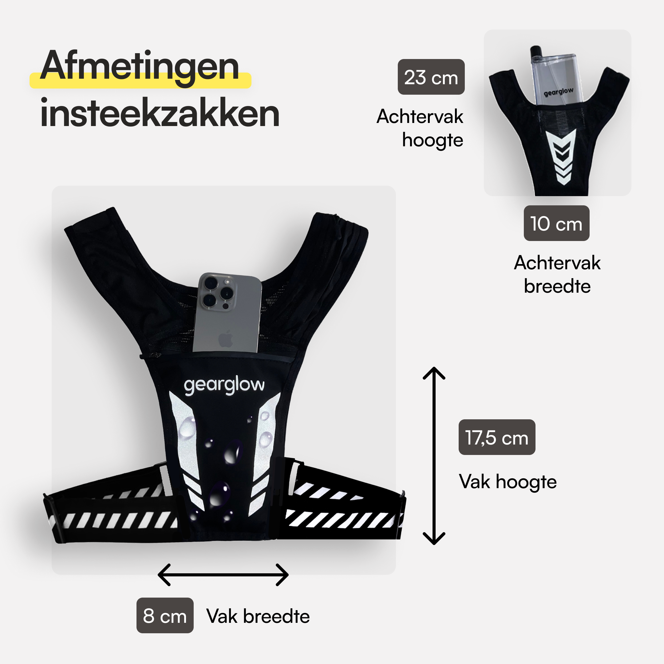 Reflecterend Hardloopvest met Waterdichte Telefoonhouder