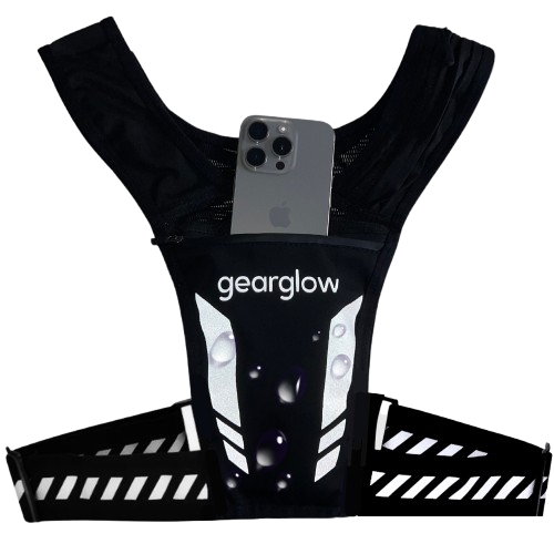 GearGlow® Waterdicht Reflecterend Hardloopvest - Zwart