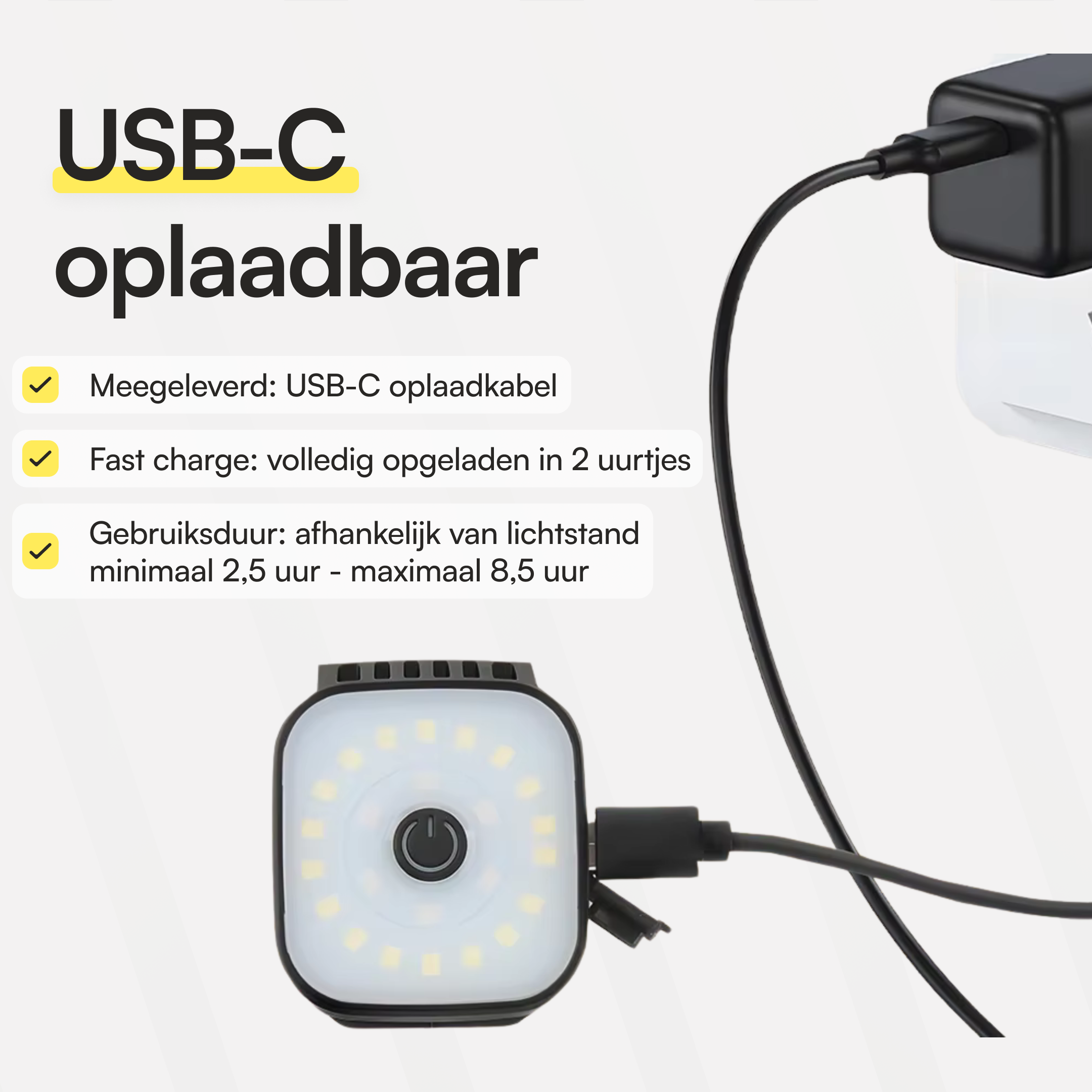 Hardlooplampje clip-on