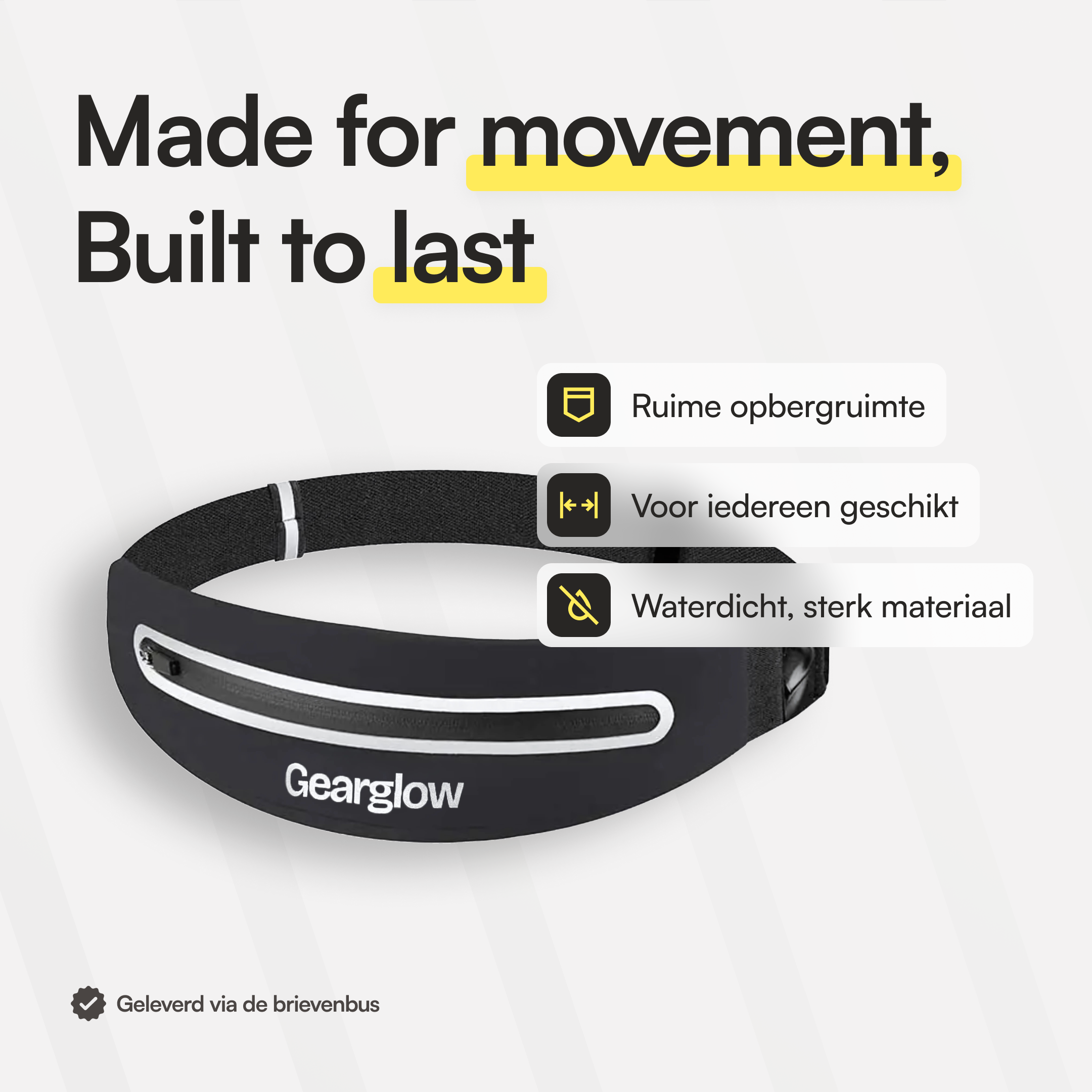 Running Belt - Zwart