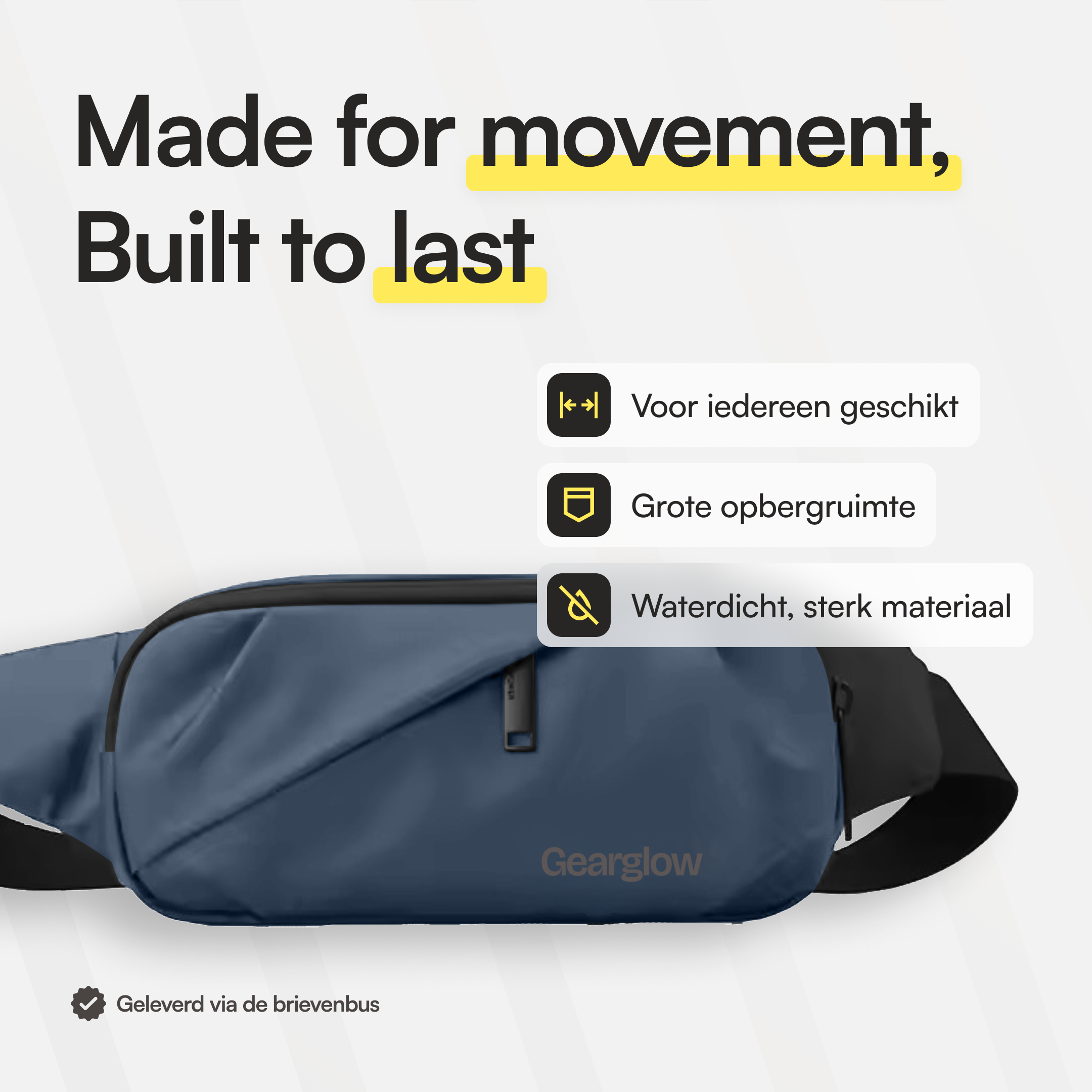 Heuptas - Unisex - Blauw