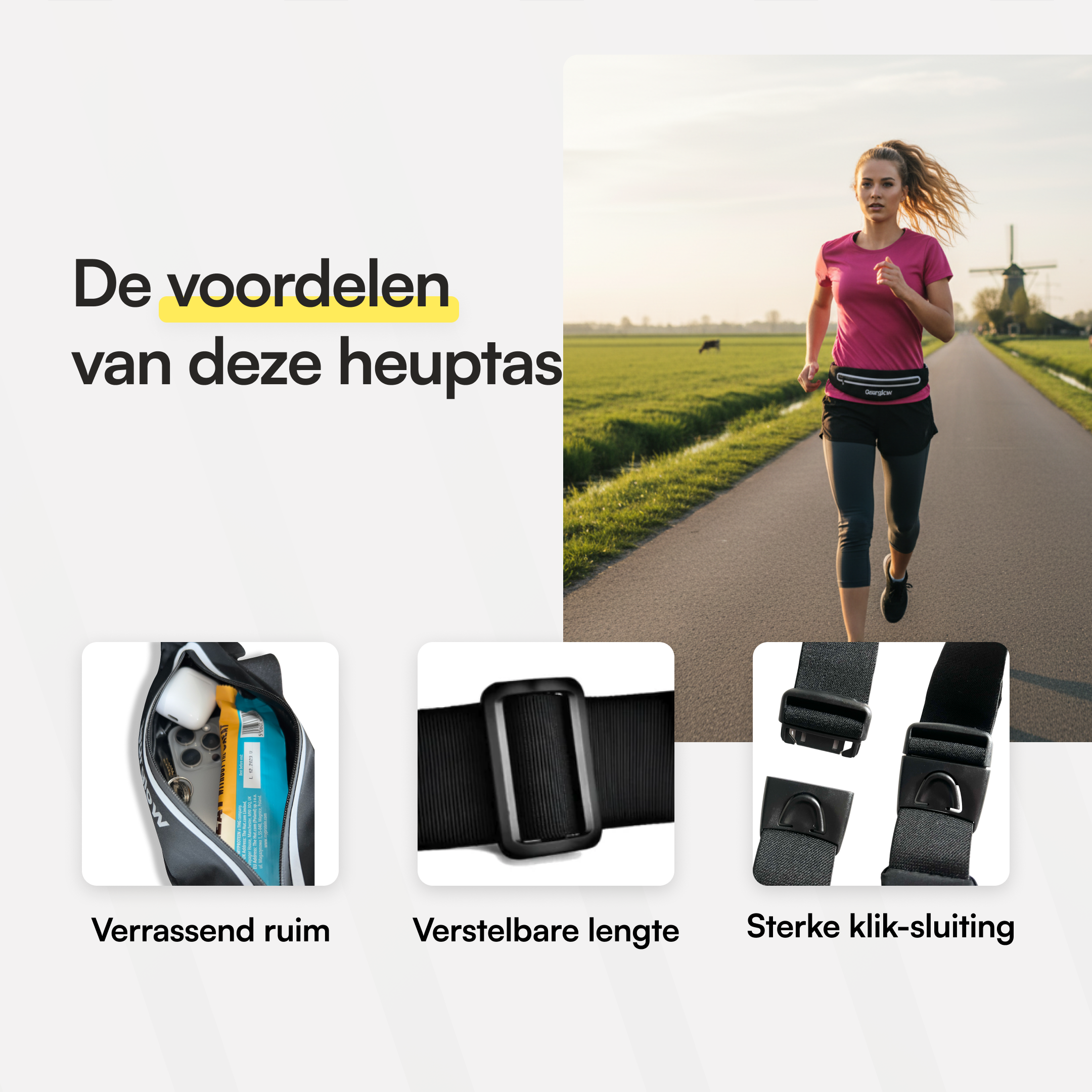 Running Belt - Zwart