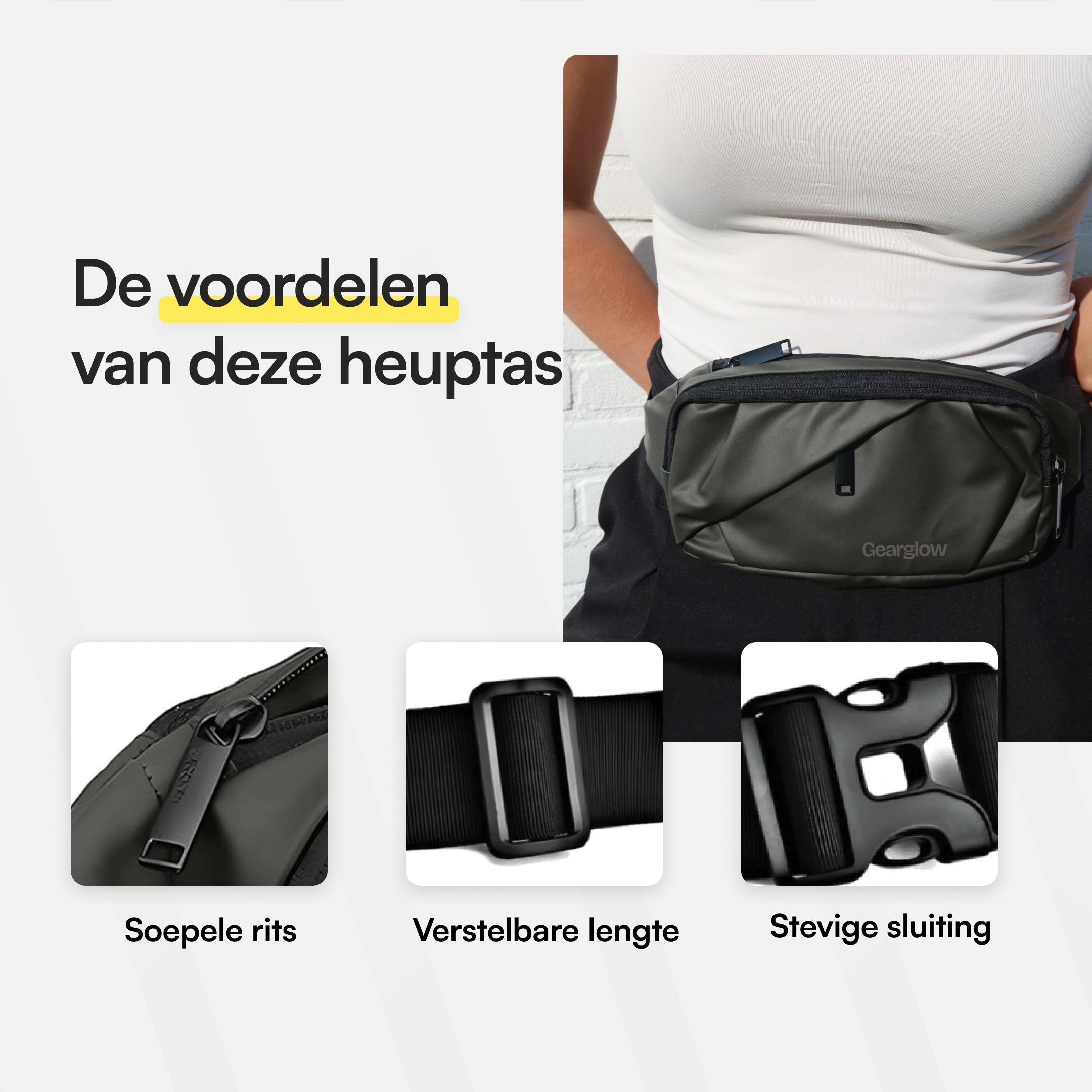 Heuptas - Unisex - Groen