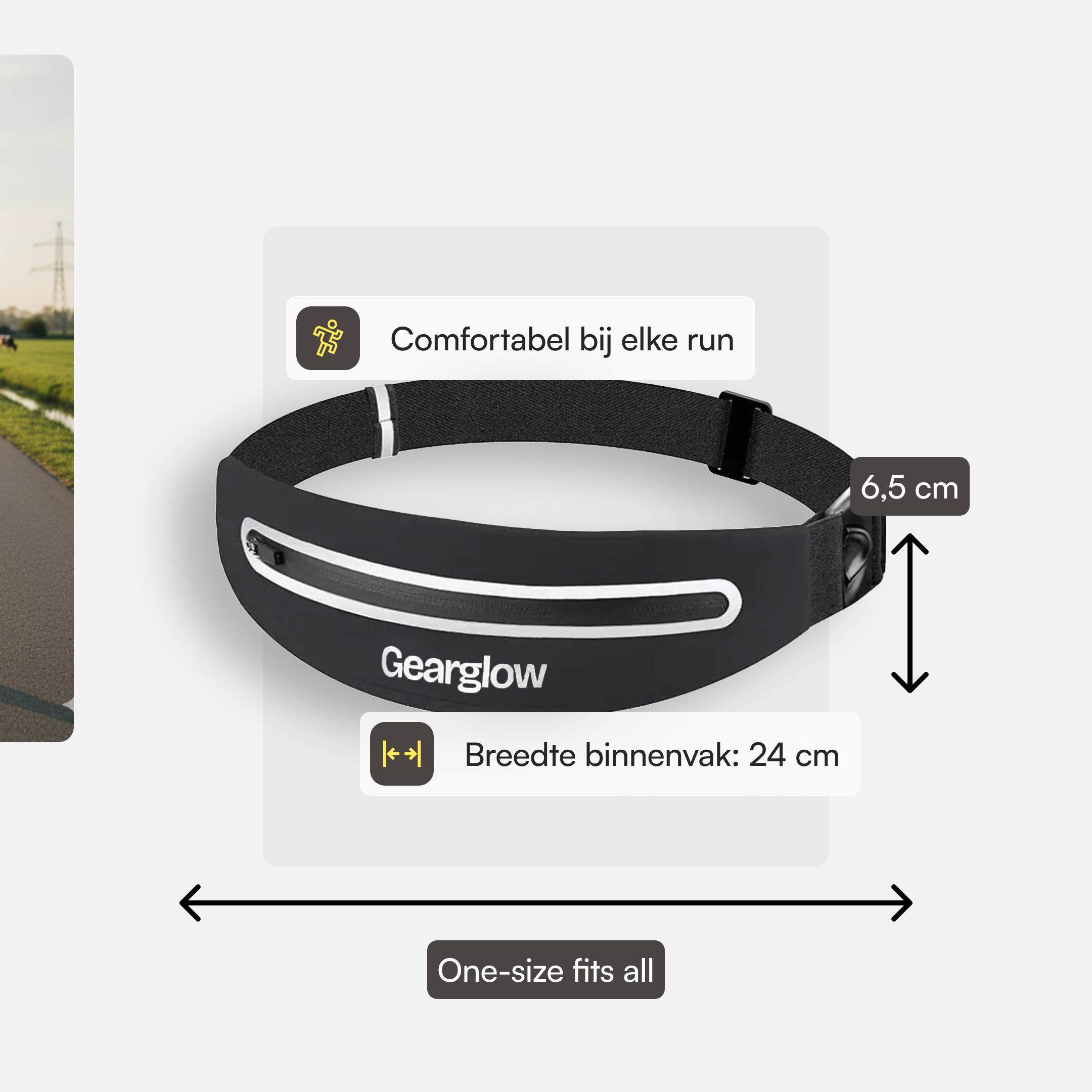 Running Belt - Zwart