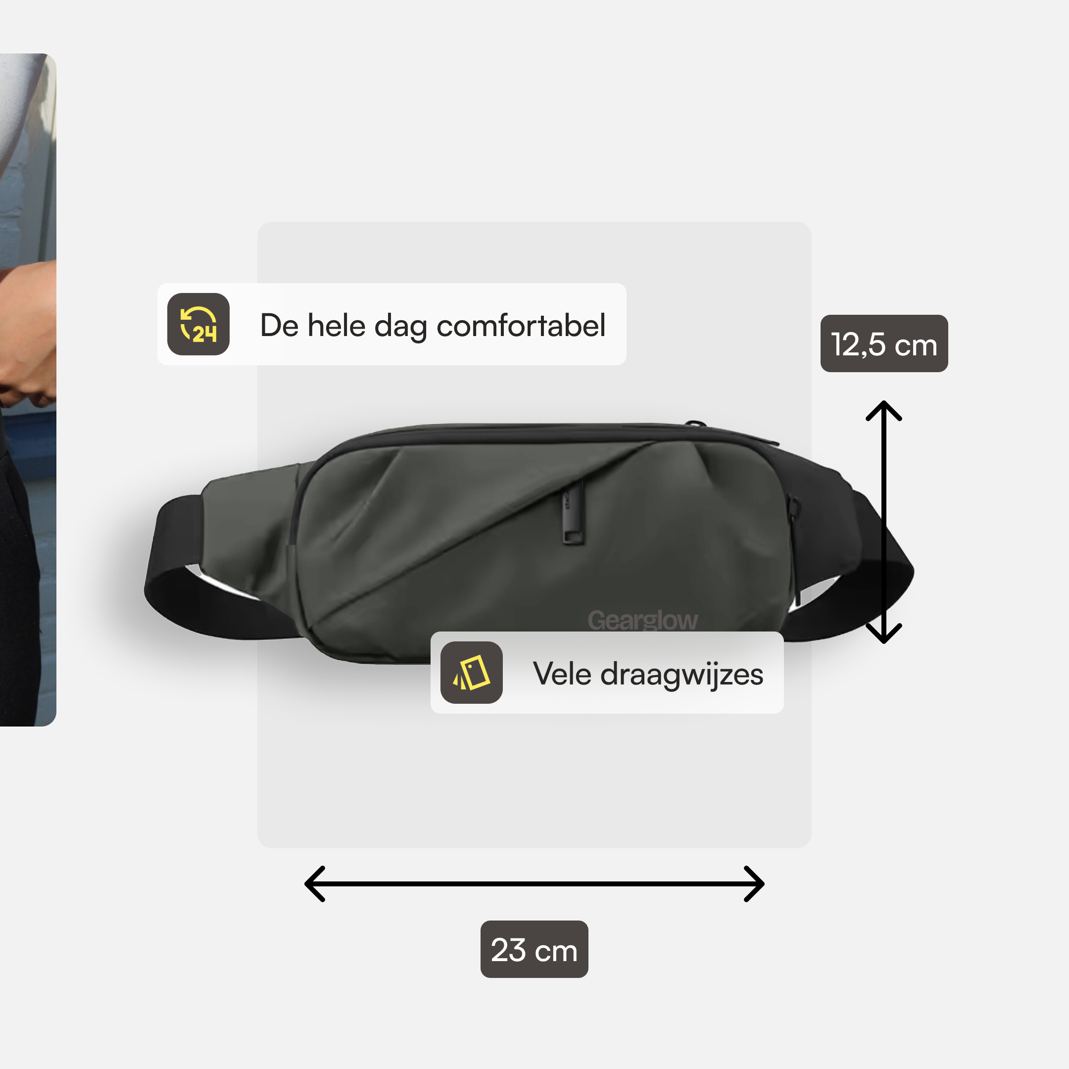 Heuptas - Unisex - Groen