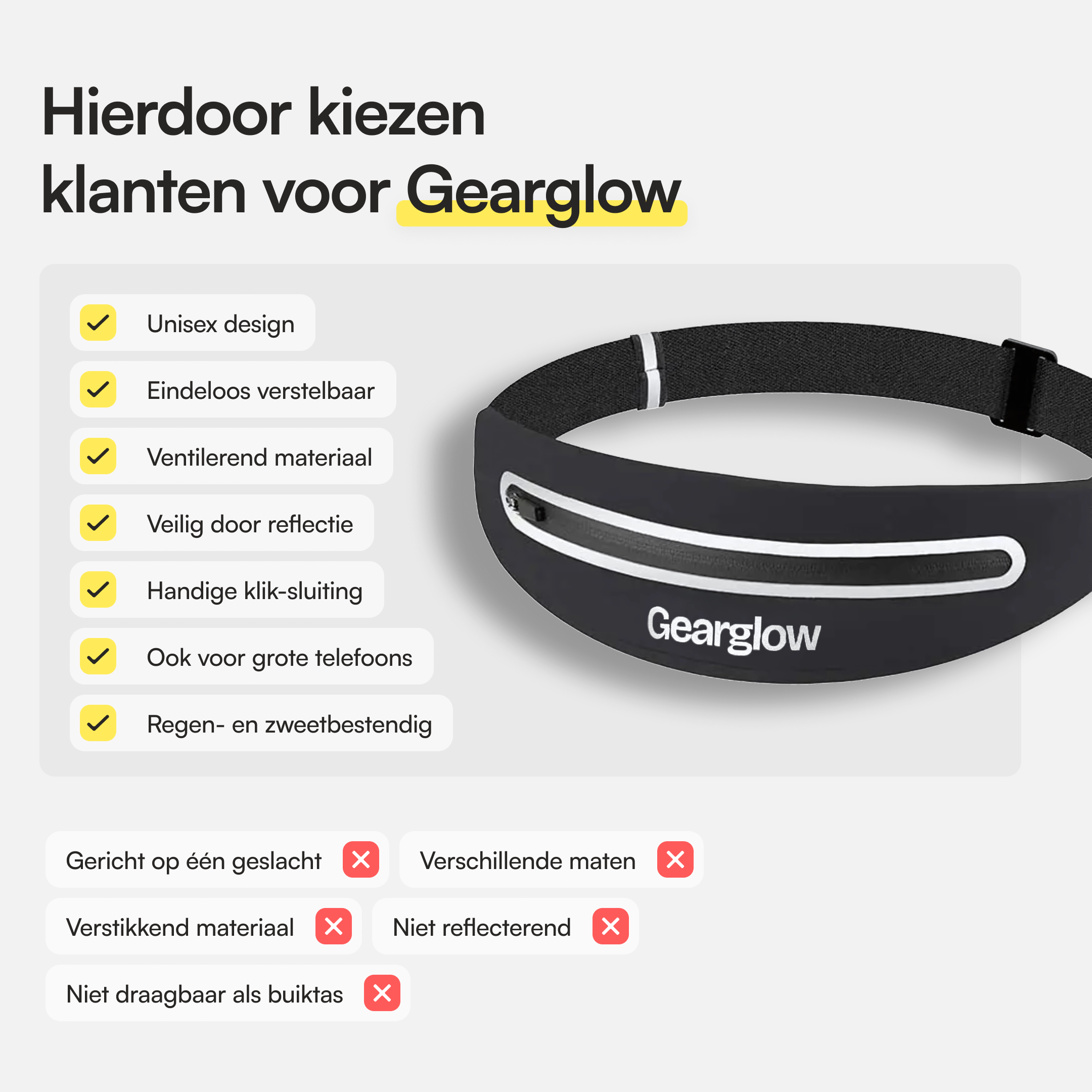 Running Belt - Zwart