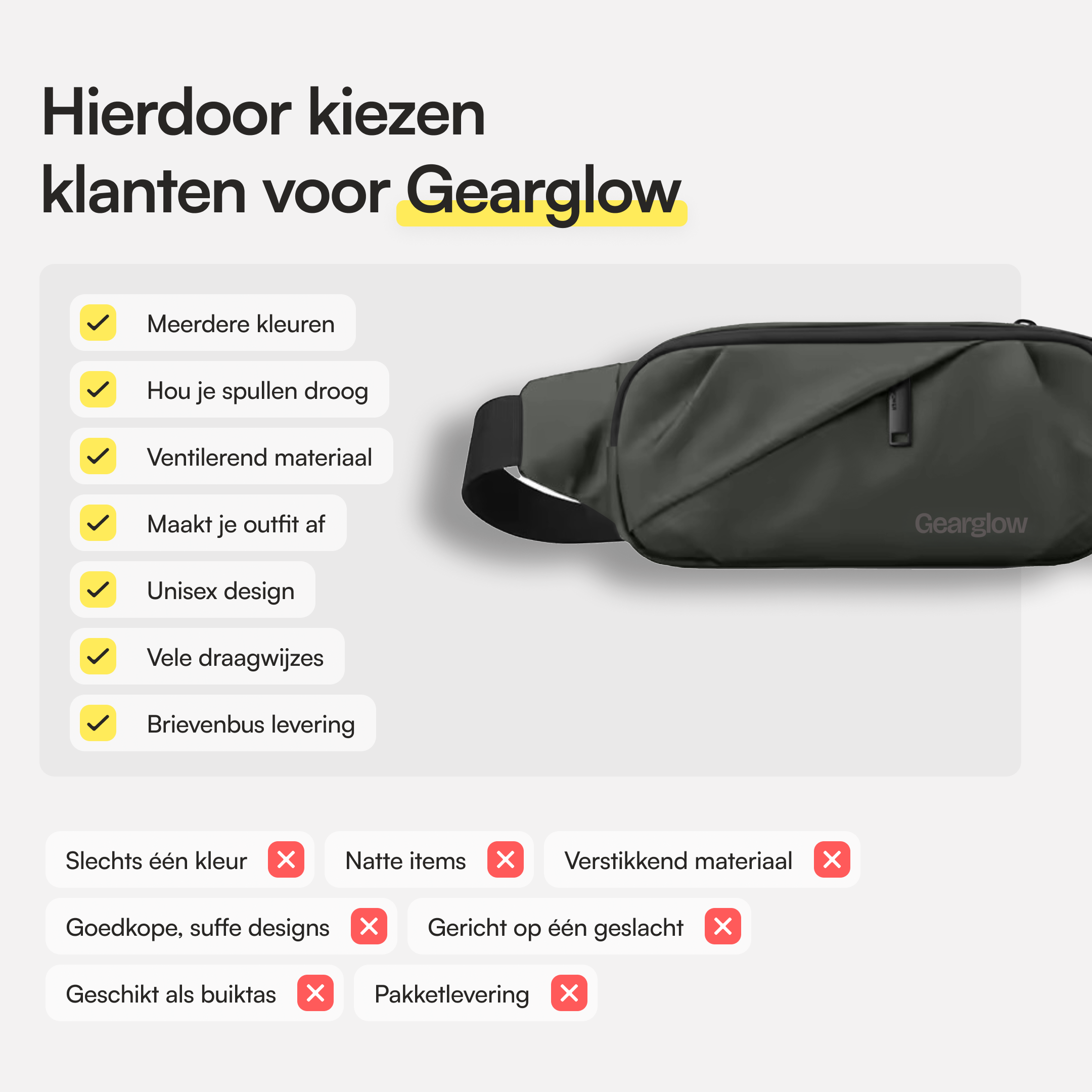 Heuptas - Unisex - Groen