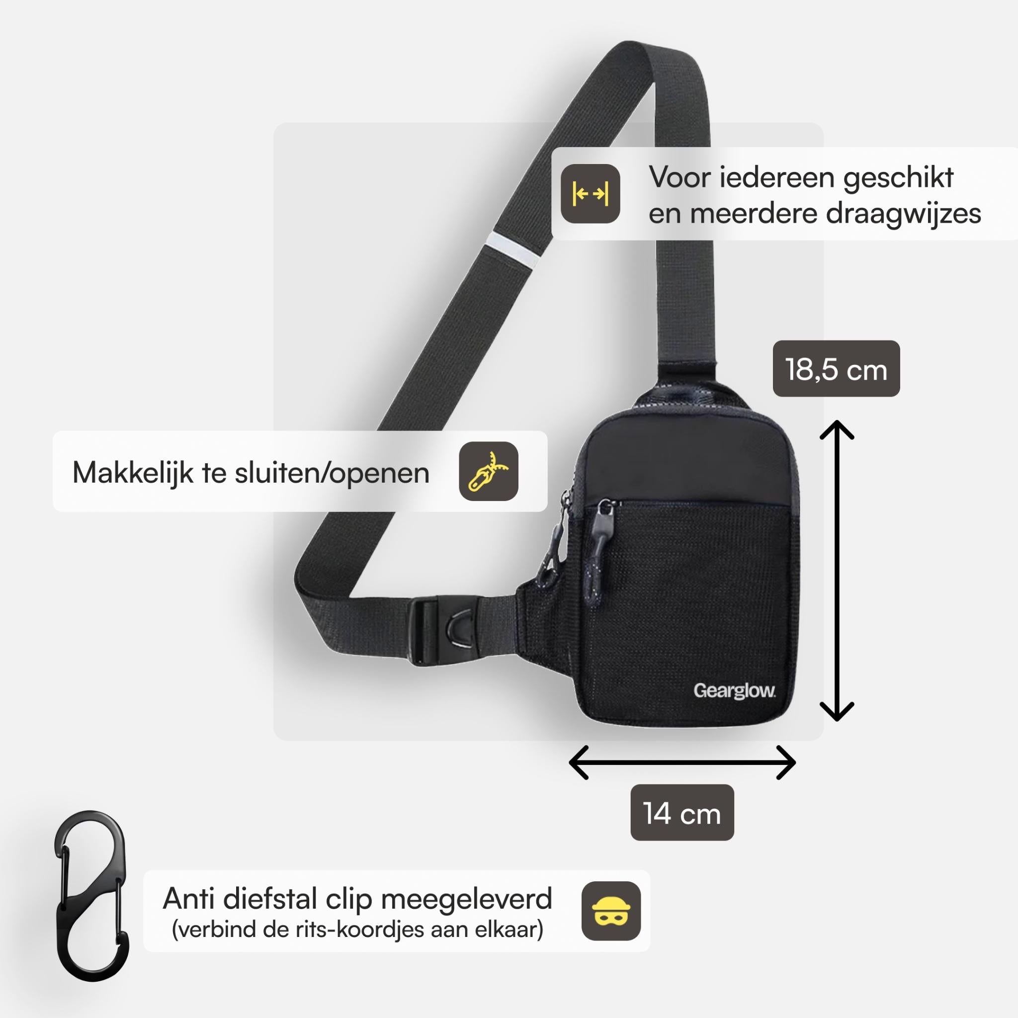Sling Bag - Zwart