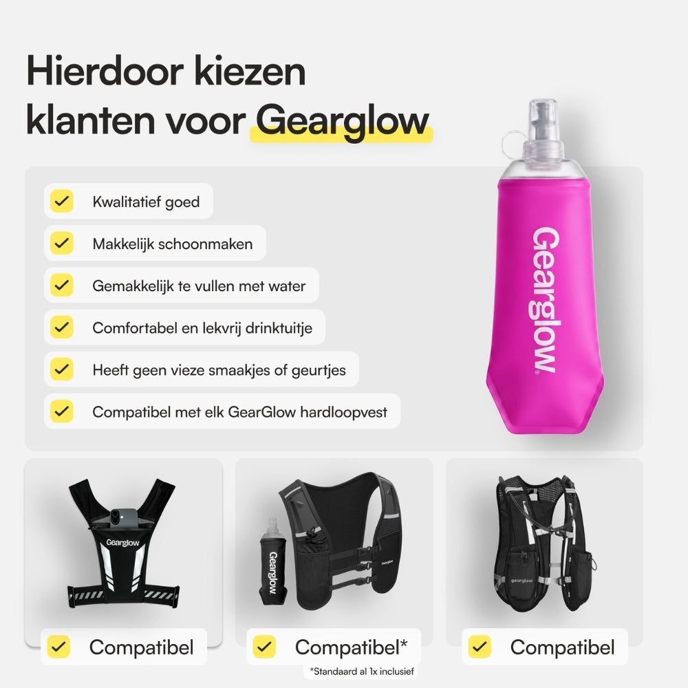 Soft Flask Roze (500 ml)