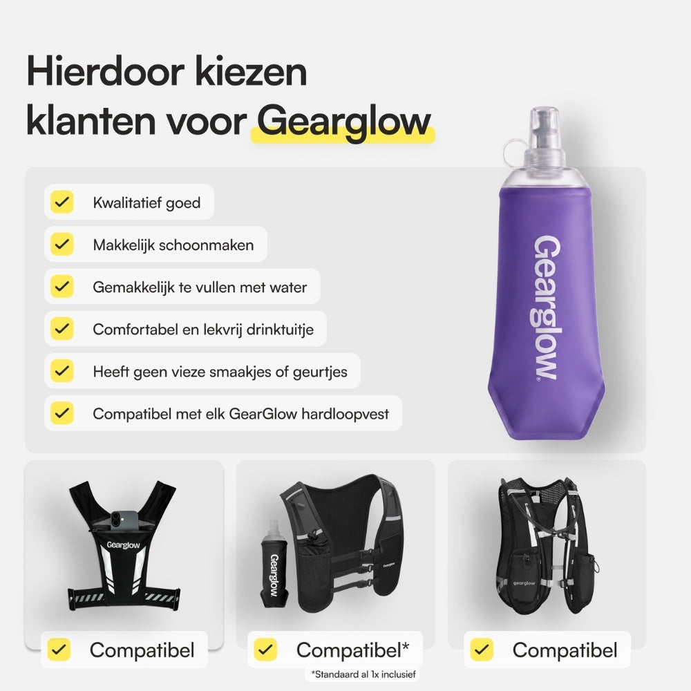 Soft Flask Paars (500 ml)