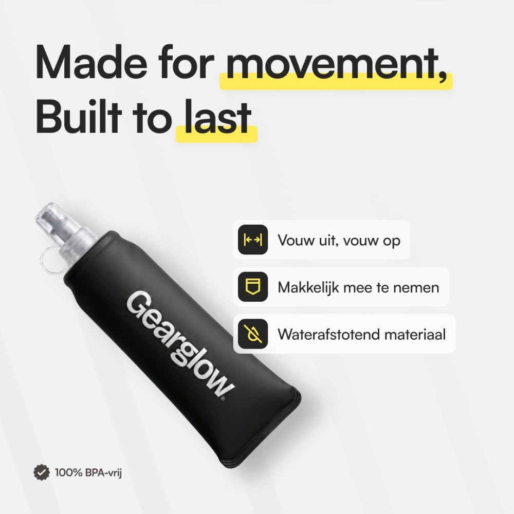 Soft Flask Zwart (250 ml)
