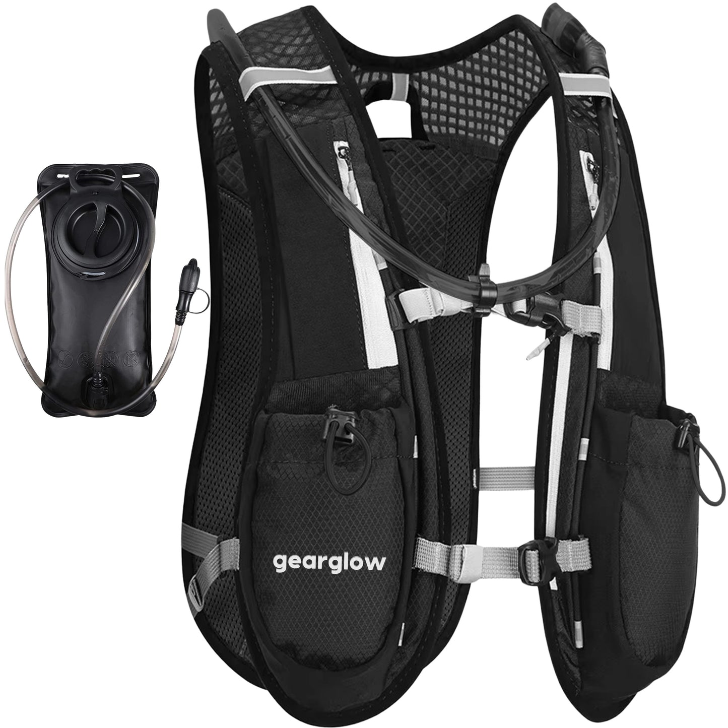 Reflecterend Hardloopvest met 2000ml Waterzak