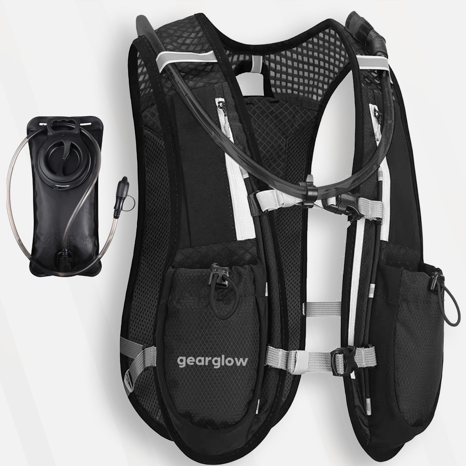 Reflecterend Hardloopvest met 2000ml Waterzak