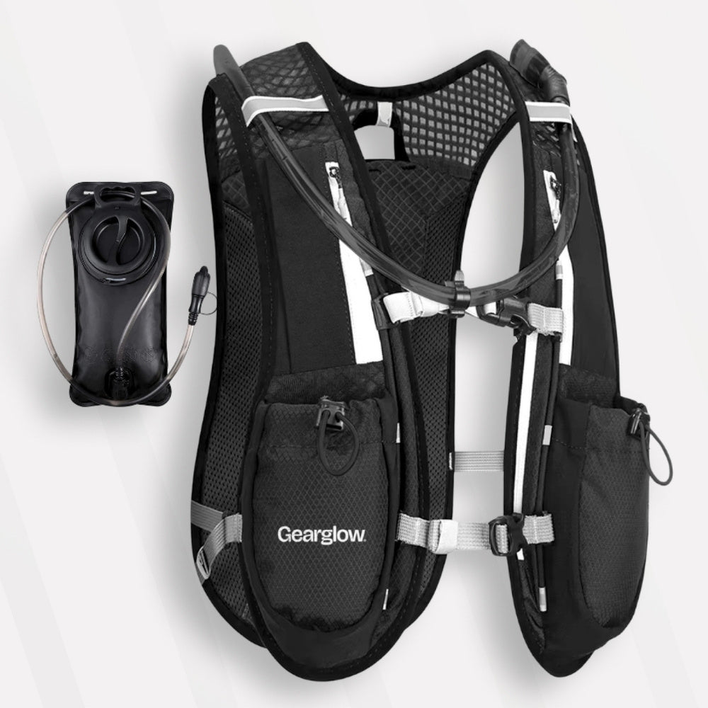 Hardloopvest met 2L Waterzak en Drinkslang