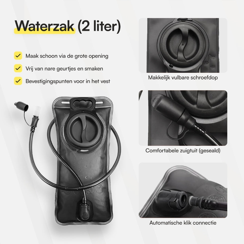 Waterzak met drinkslang 2L