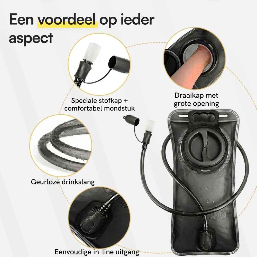 Waterzak met drinkslang 2L