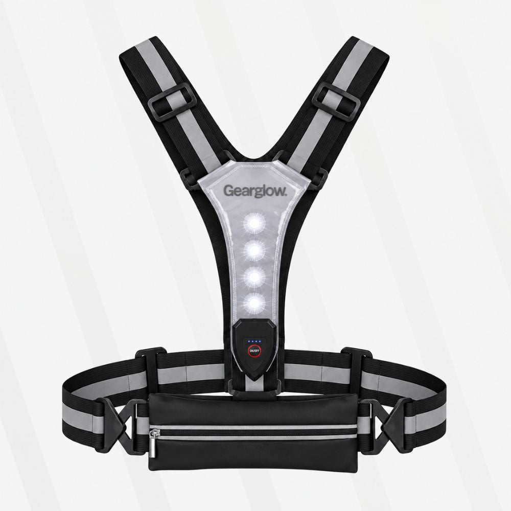 LED Hardloopvest met Verlichting - Zwart
