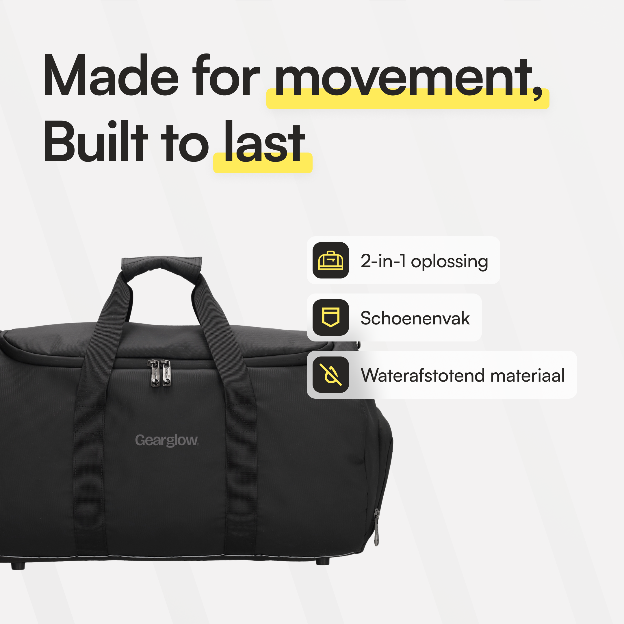 GearGlow® Weekendtas & Sporttas